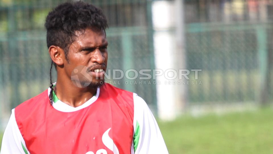 Imanuel Wanggai, bintang Persipura Jayapura. Copyright: © Herry Ibrahim/INDOSPORT